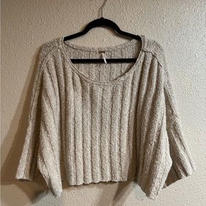 Free People cropped crew sweatshirt